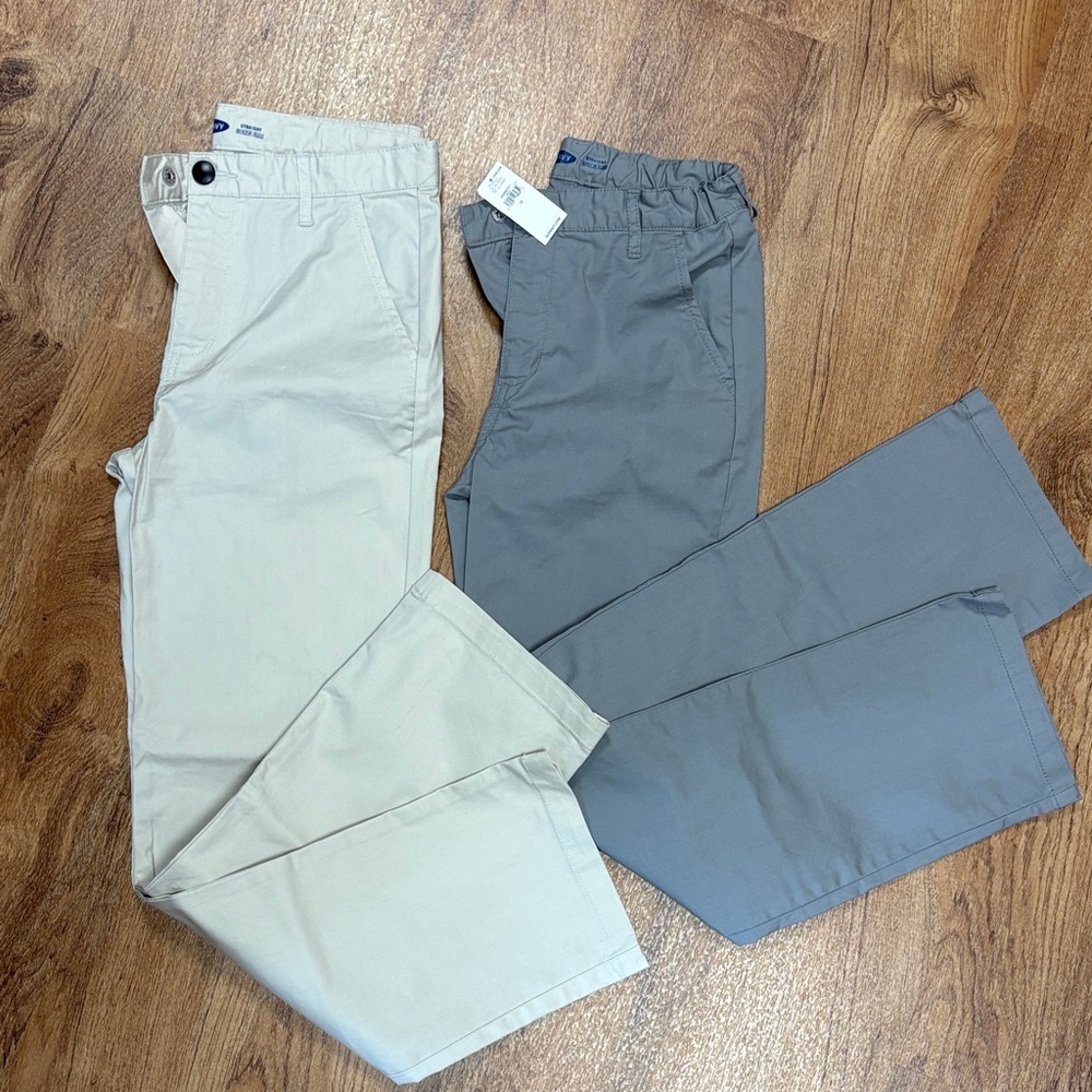 Boys size 12 old navy Khaki and Gray Pants